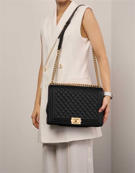 chanel large boy bag replica|sac chanel boy authentique.